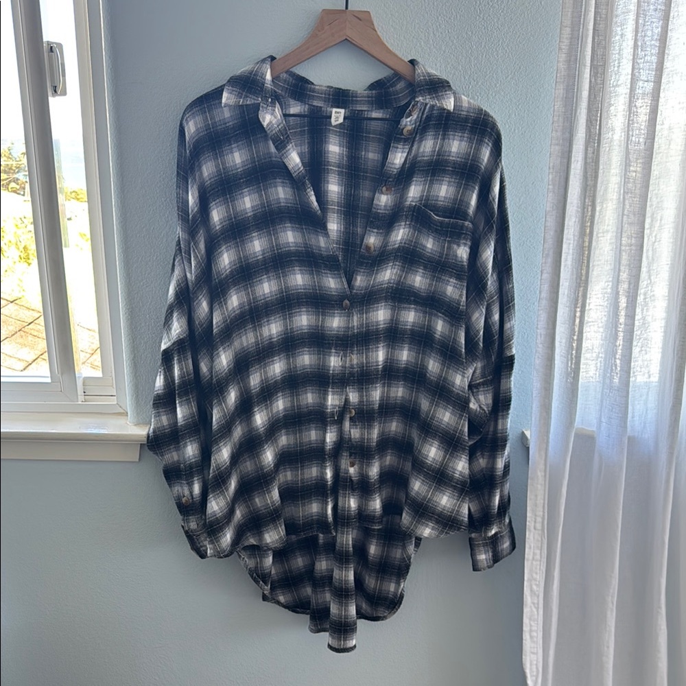 BP Black and White Checkered Casual Shirt